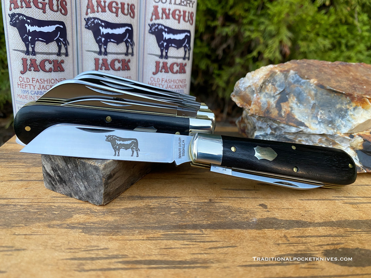 Great Eastern Cutlery #863221 Tidioute Cutlery Angus Jack Macassar Ebony : WELL DONE
