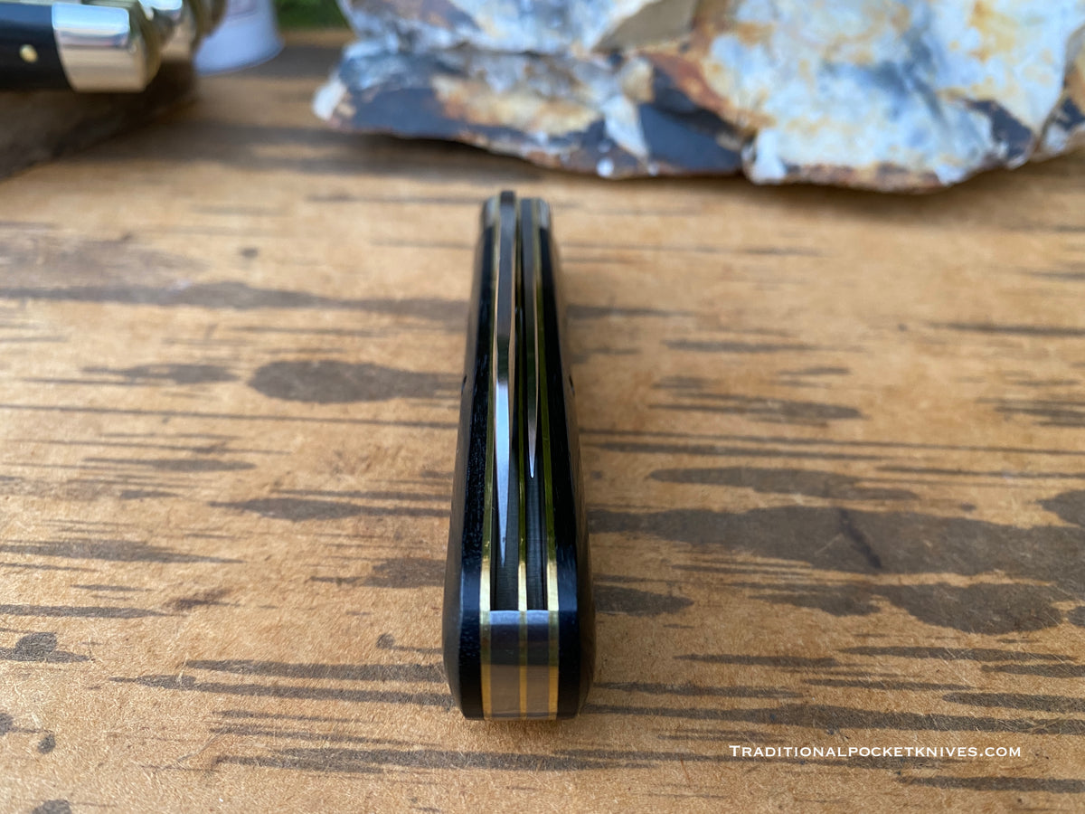 Great Eastern Cutlery #863221 Tidioute Cutlery Angus Jack Macassar Ebony : WELL DONE