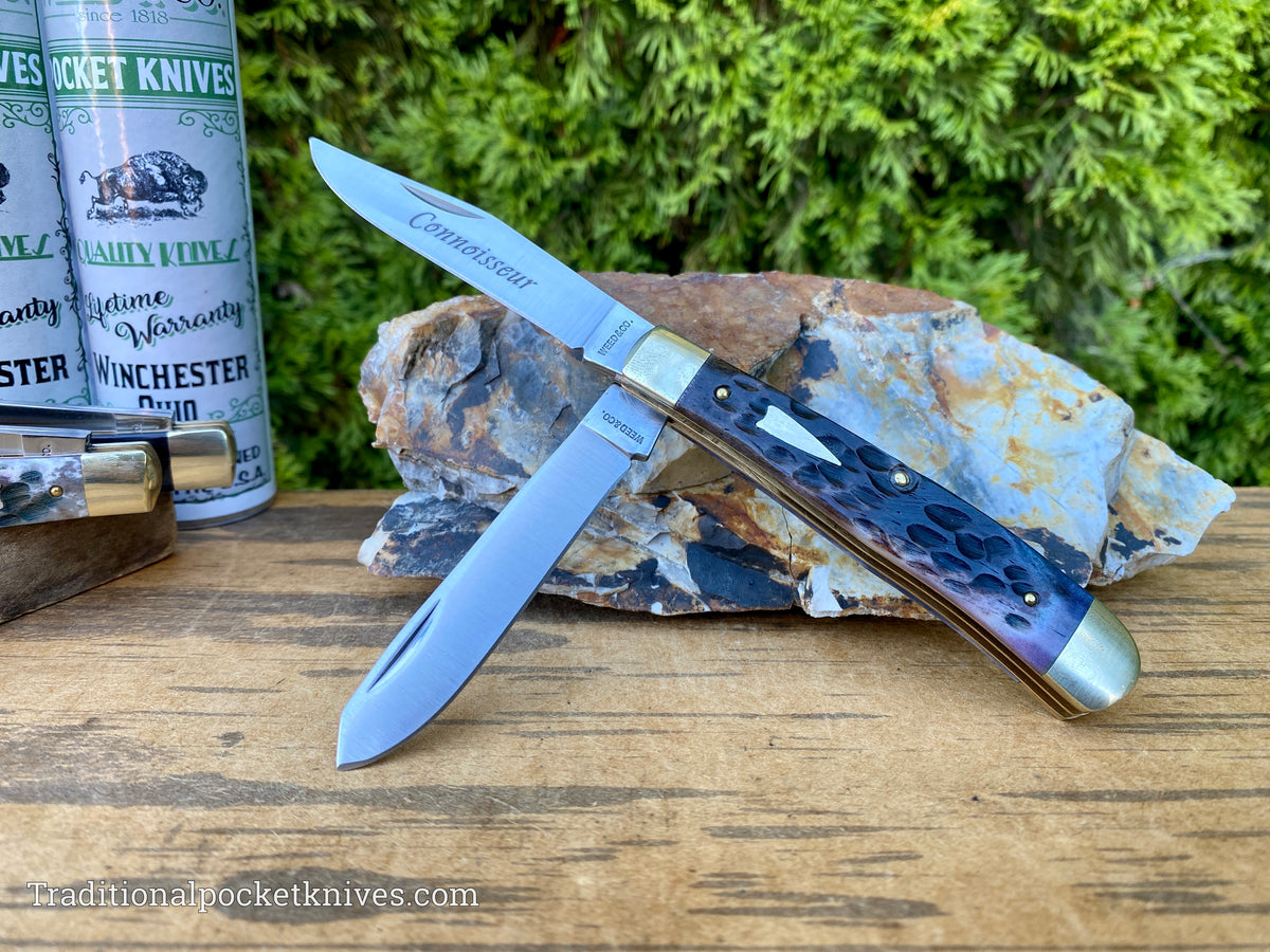 Cooper Cutlery Weed&amp;Co. Purple Pick Bone Trapper (5219PPB)