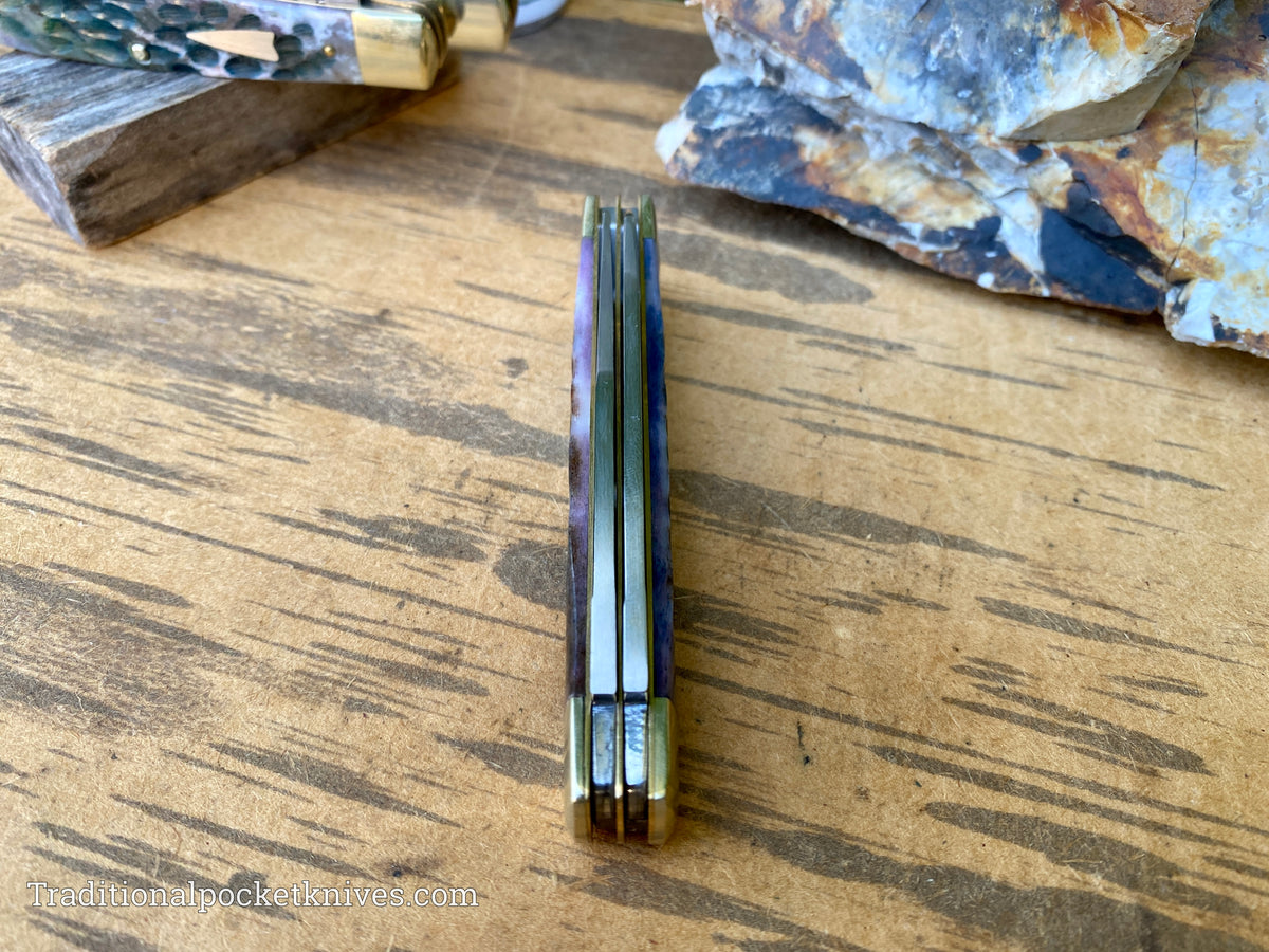 Cooper Cutlery Weed&amp;Co. Purple Pick Bone Trapper (5219PPB)