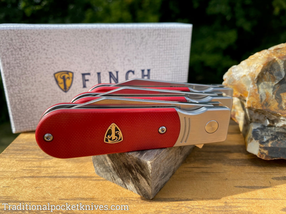Finch Model 1929 G-10 Red &quot;C. Risner Cutlery Exclusive&quot;