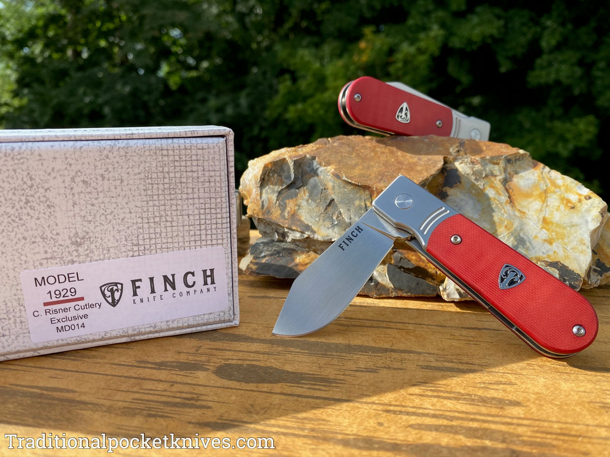 Finch Model 1929 G-10 Red &quot;C. Risner Cutlery Exclusive&quot;