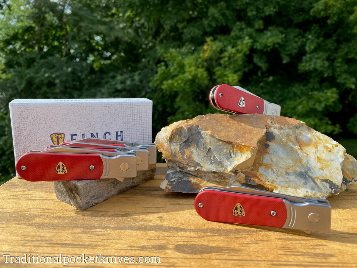 Finch Model 1929 G-10 Red &quot;C. Risner Cutlery Exclusive&quot;