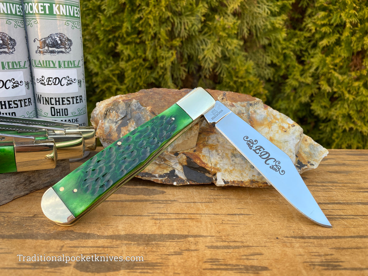 Cooper Cutlery Weed&amp;Co. German Hunter Jigged Green Bone &quot;EDC&quot; (5100GB)