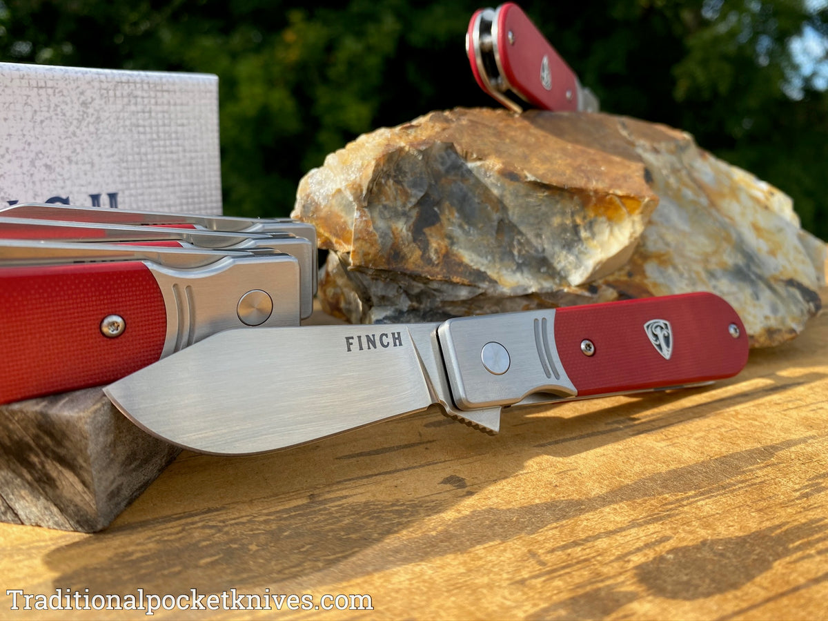 Finch Model 1929 G-10 Red &quot;C. Risner Cutlery Exclusive&quot;