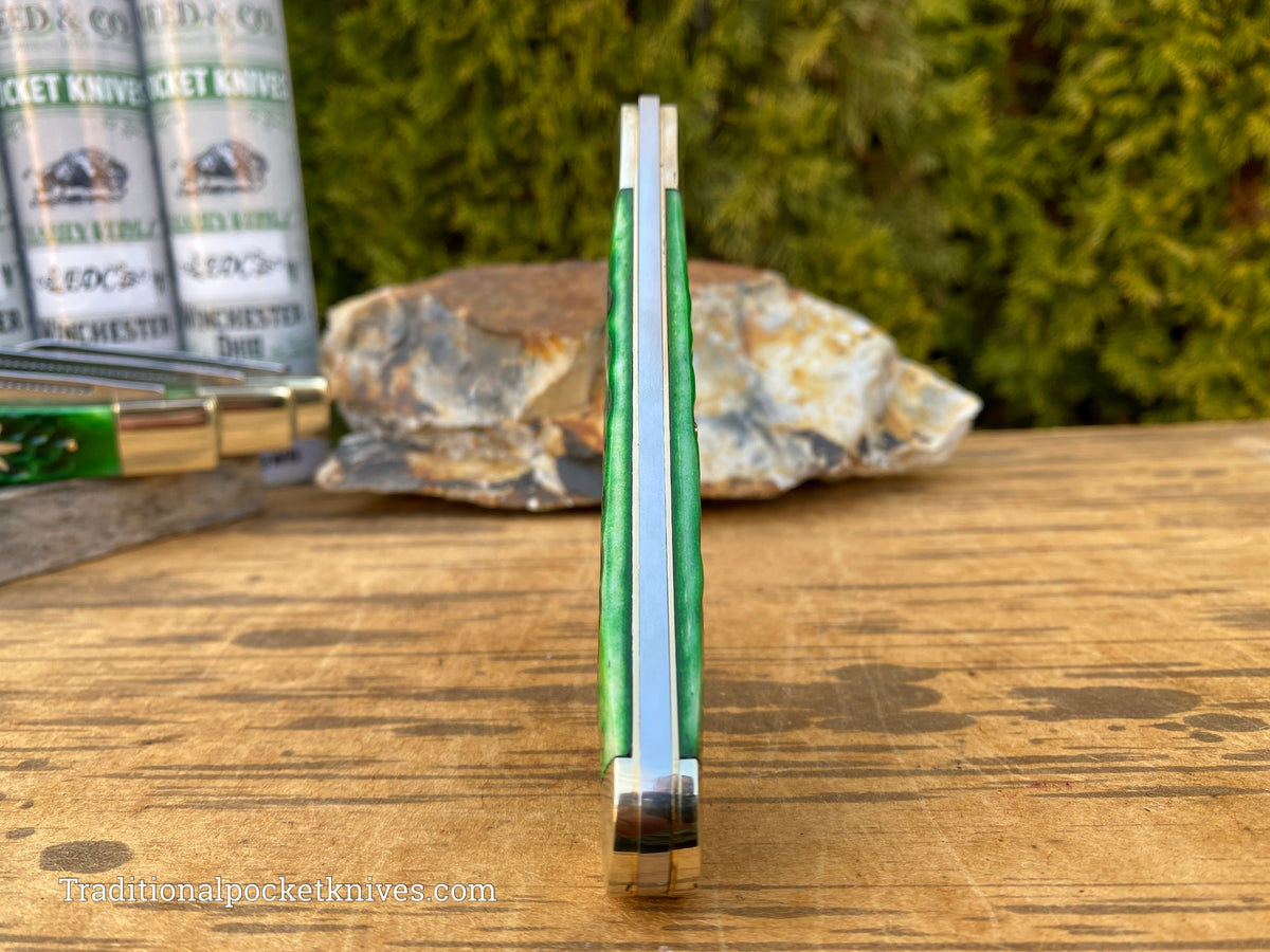Cooper Cutlery Weed&amp;Co. German Hunter Jigged Green Bone &quot;EDC&quot; (5100GB)