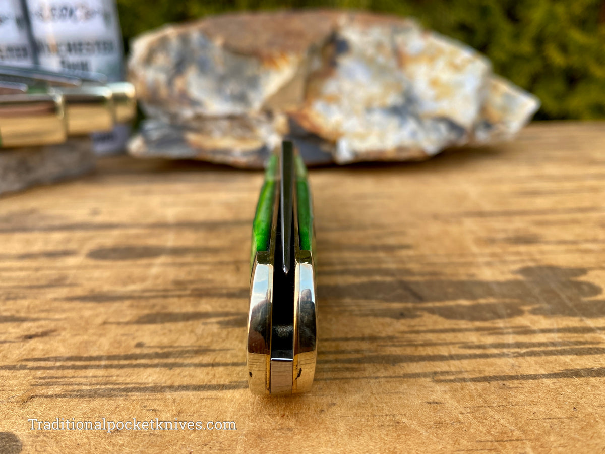 Cooper Cutlery Weed&amp;Co. German Hunter Jigged Green Bone &quot;EDC&quot; (5100GB)