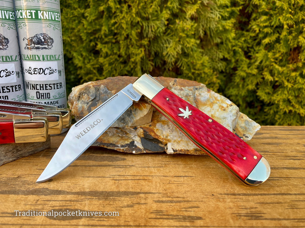 Cooper Cutlery Weed&amp;Co. German Hunter Jigged Red Bone &quot;EDC&quot; (5100RB)