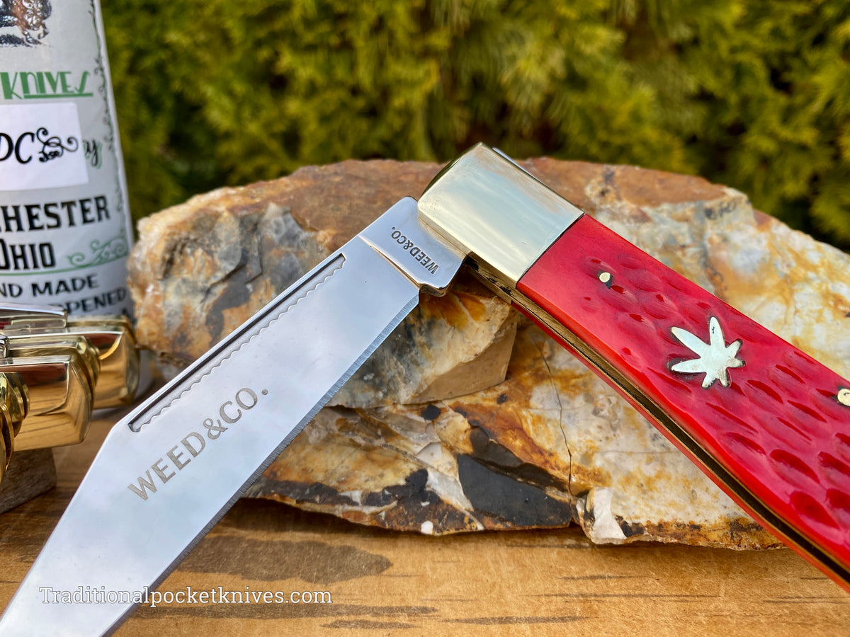Cooper Cutlery Weed&amp;Co. German Hunter Jigged Red Bone &quot;EDC&quot; (5100RB)