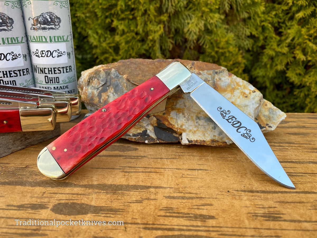 Cooper Cutlery Weed&amp;Co. German Hunter Jigged Red Bone &quot;EDC&quot; (5100RB)