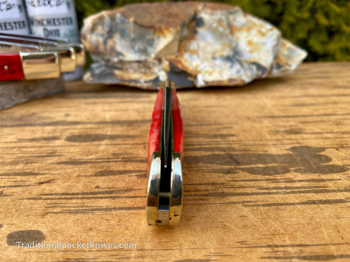 Cooper Cutlery Weed&amp;Co. German Hunter Jigged Red Bone &quot;EDC&quot; (5100RB)