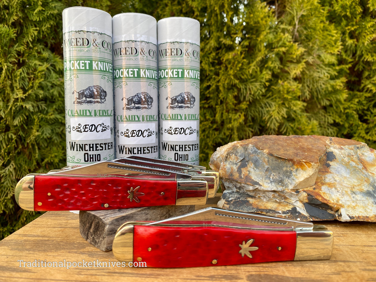 Cooper Cutlery Weed&amp;Co. German Hunter Jigged Red Bone &quot;EDC&quot; (5100RB)