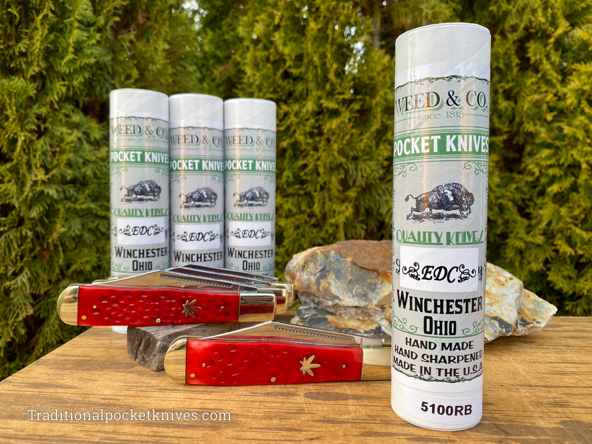 Cooper Cutlery Weed&amp;Co. German Hunter Jigged Red Bone &quot;EDC&quot; (5100RB)