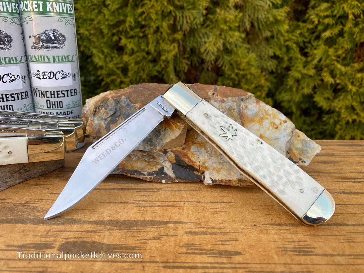 Cooper Cutlery Weed&amp;Co. German Hunter Jigged White Bone &quot;EDC&quot; (5100WB)