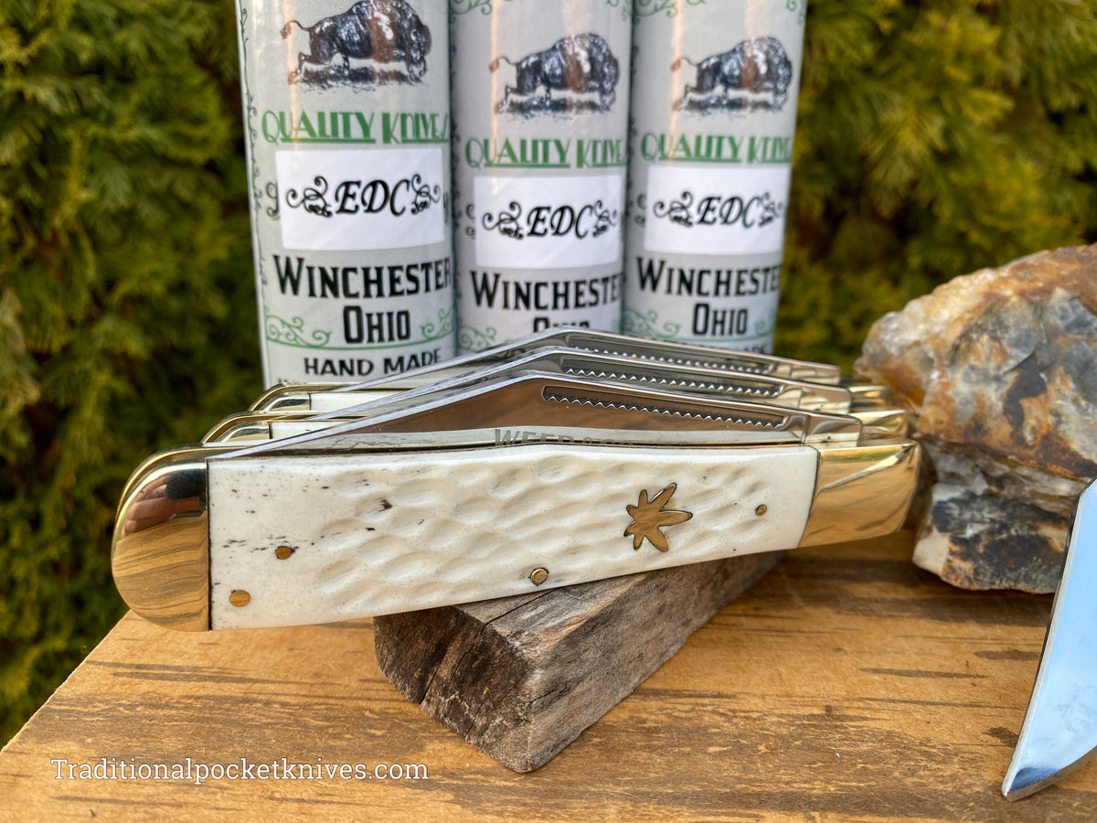 Cooper Cutlery Weed&amp;Co. German Hunter Jigged White Bone &quot;EDC&quot; (5100WB)