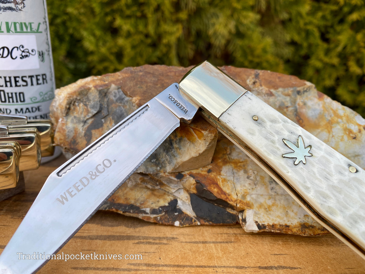 Cooper Cutlery Weed&amp;Co. German Hunter Jigged White Bone &quot;EDC&quot; (5100WB)