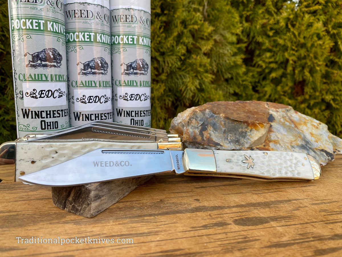Cooper Cutlery Weed&amp;Co. German Hunter Jigged White Bone &quot;EDC&quot; (5100WB)