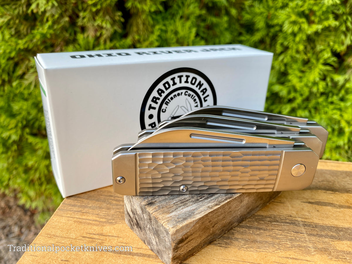 Ohio River Jack: Single Wharncliffe Jigged Titanium