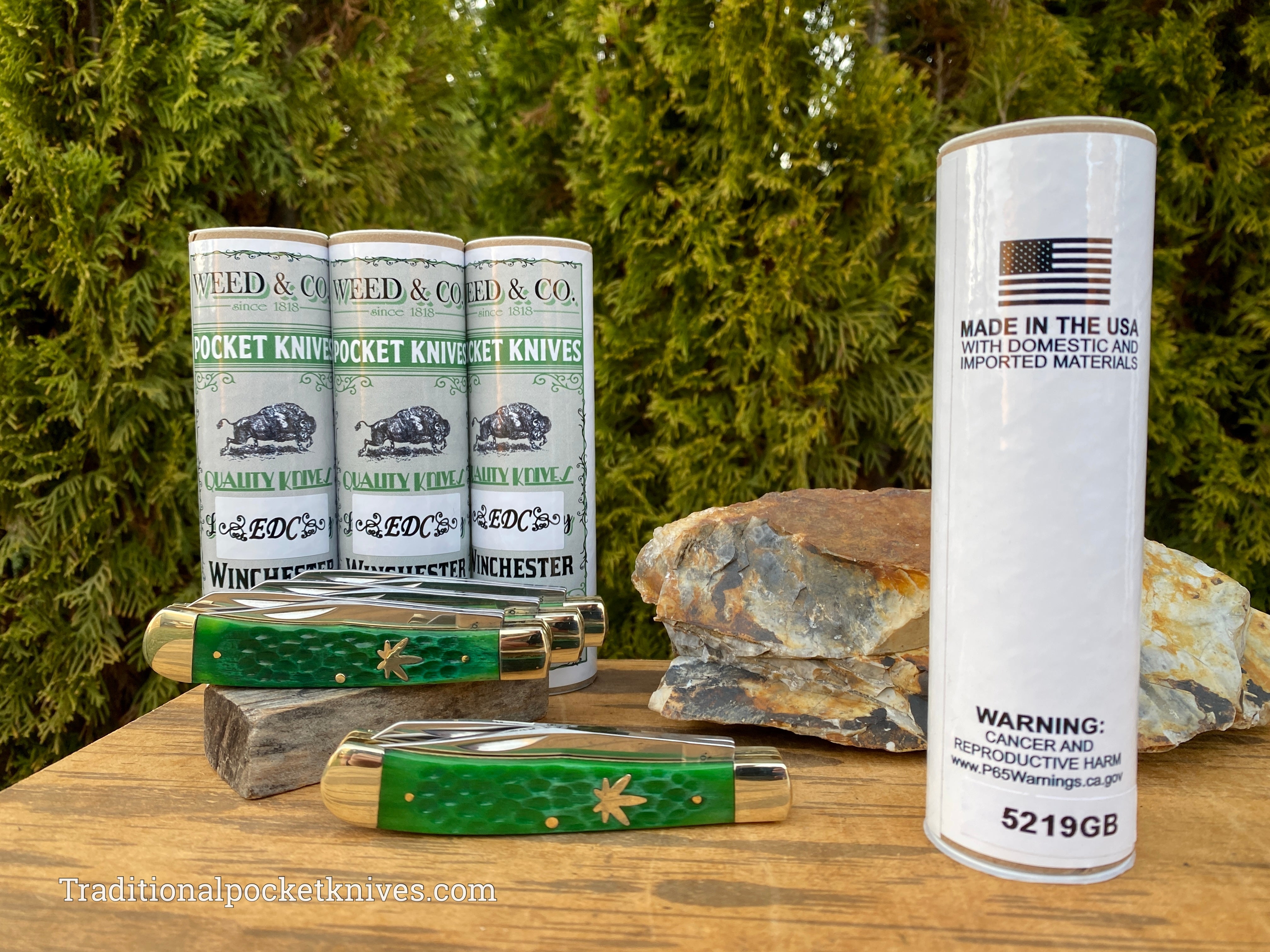 Cooper Cutlery Weed&Co. Jigged Green Bone Trapper 