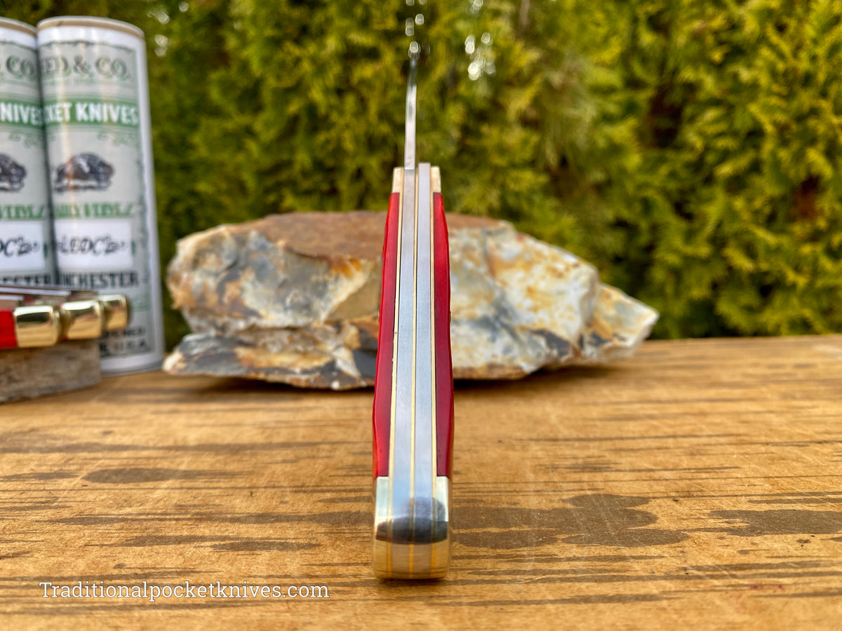 Cooper Cutlery Weed&amp;Co. Jigged Red Bone Trapper &quot;EDC&quot; (5219RB)