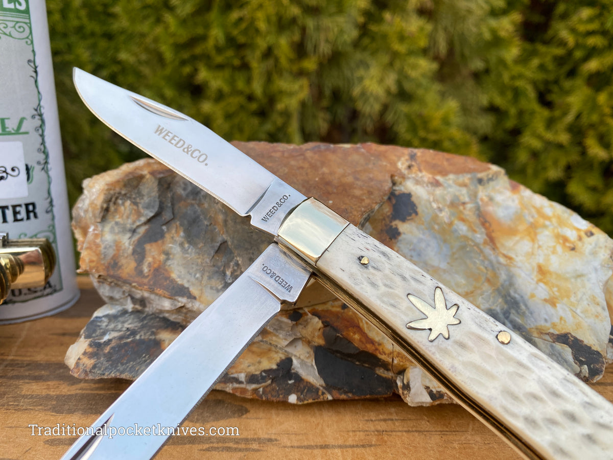 Cooper Cutlery Weed&amp;Co. Jigged White Bone Trapper &quot;EDC&quot; (5219WB)