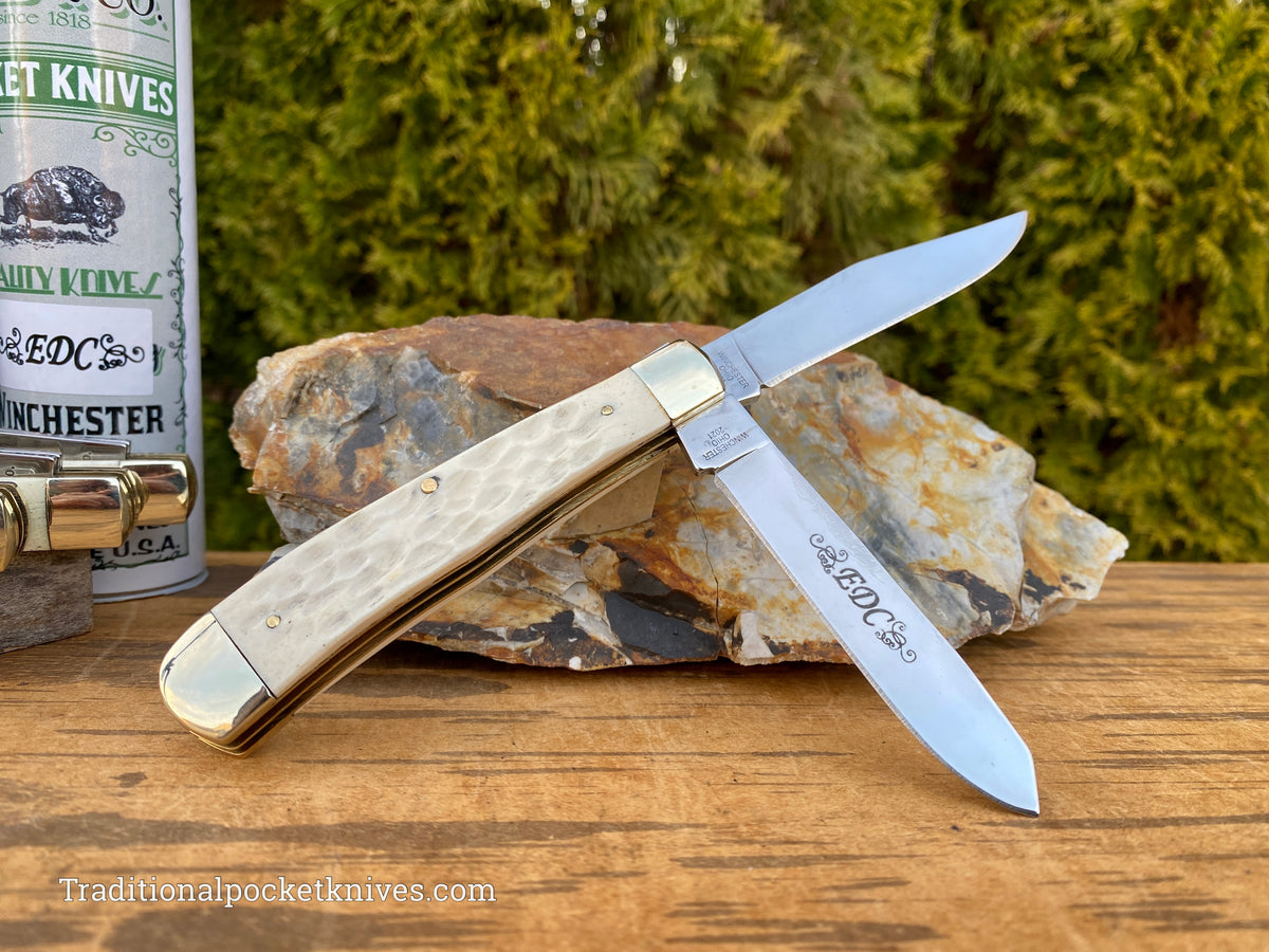 Cooper Cutlery Weed&amp;Co. Jigged White Bone Trapper &quot;EDC&quot; (5219WB)