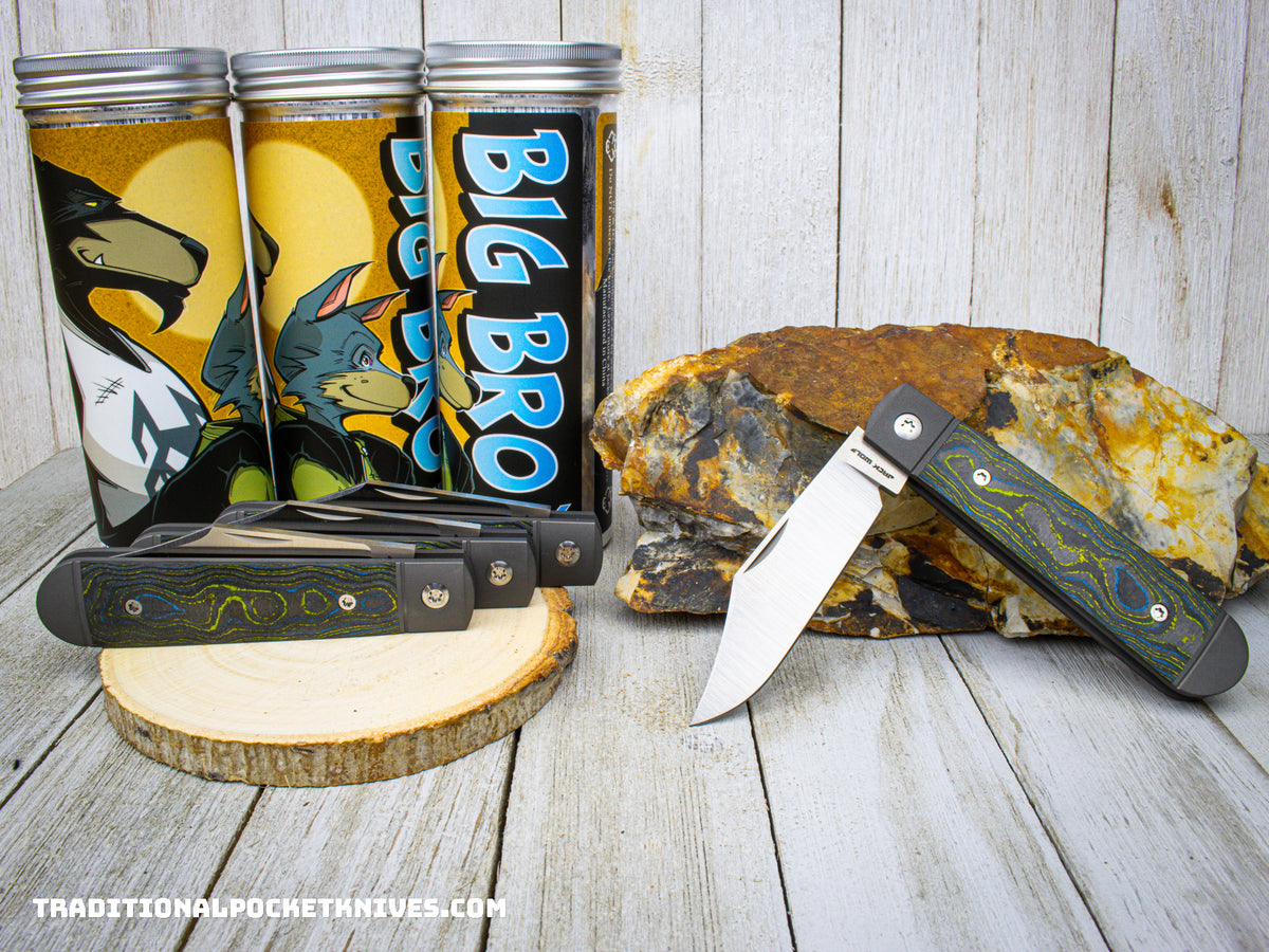 Jack Wolf Knives Big Bro Jack CamoCarbon Gecko