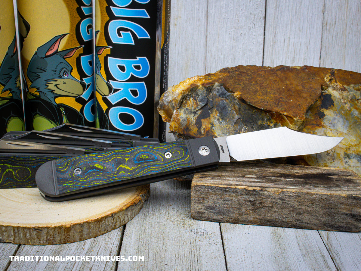 Jack Wolf Knives Big Bro Jack CamoCarbon Gecko