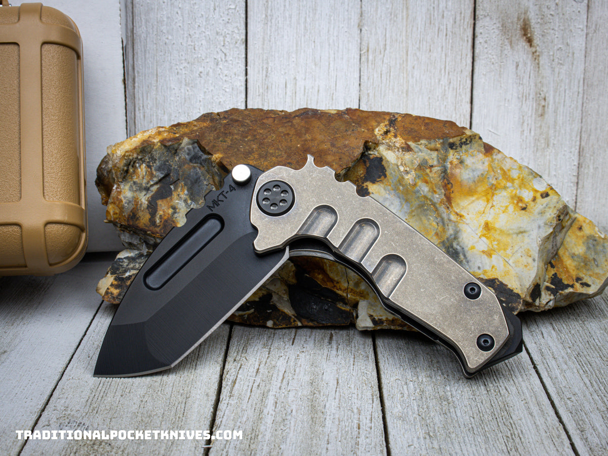 Medford Knives Micro-T /  PVD Tanto / S35VN / Tumbled Handle / Tumbled Spring / PVD HW / PVD Clip