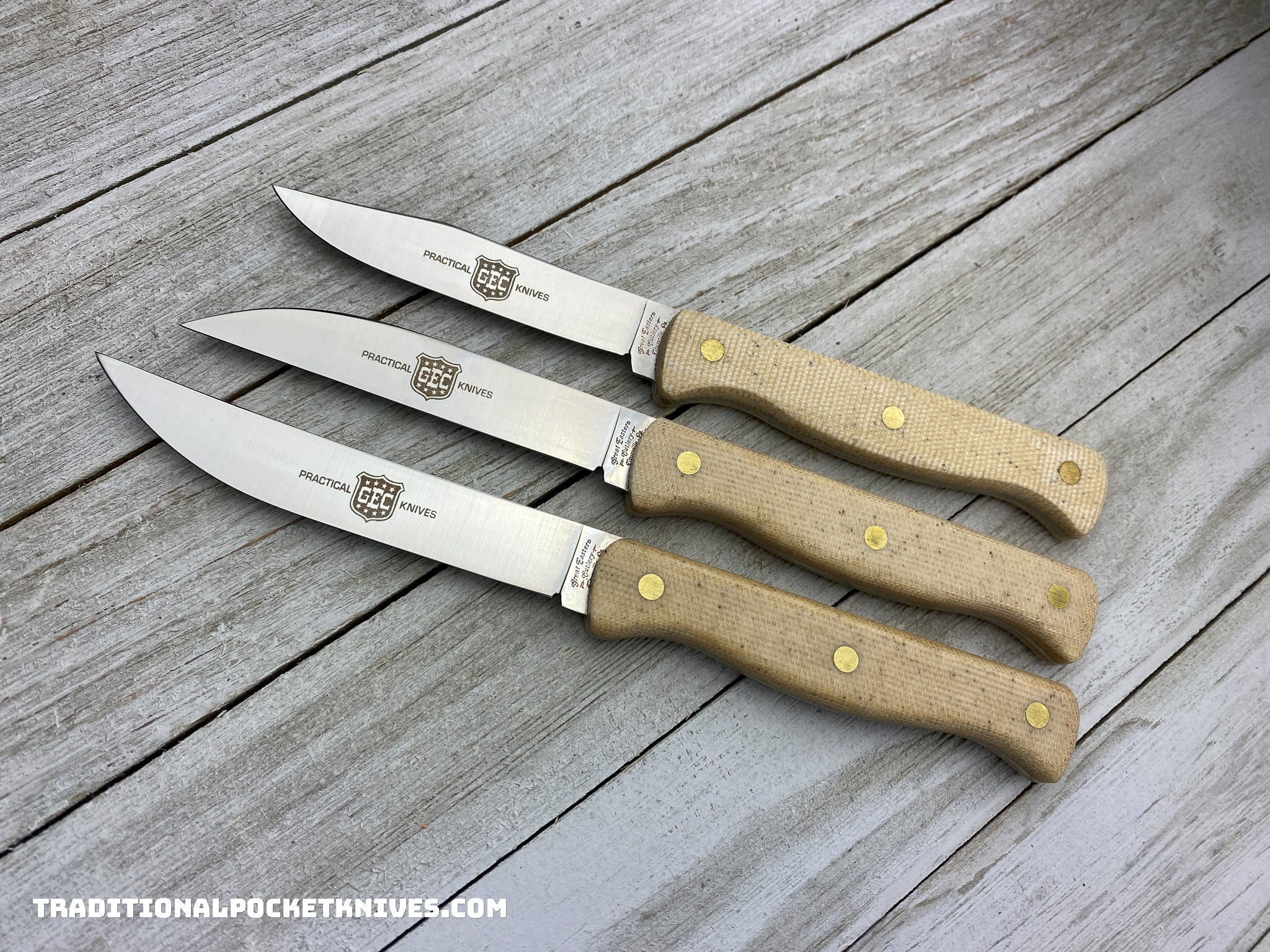 Great Eastern Cutlery Practical Knives Kitchen Knife Set of 3 - C. Risner  Cutlery LLC
