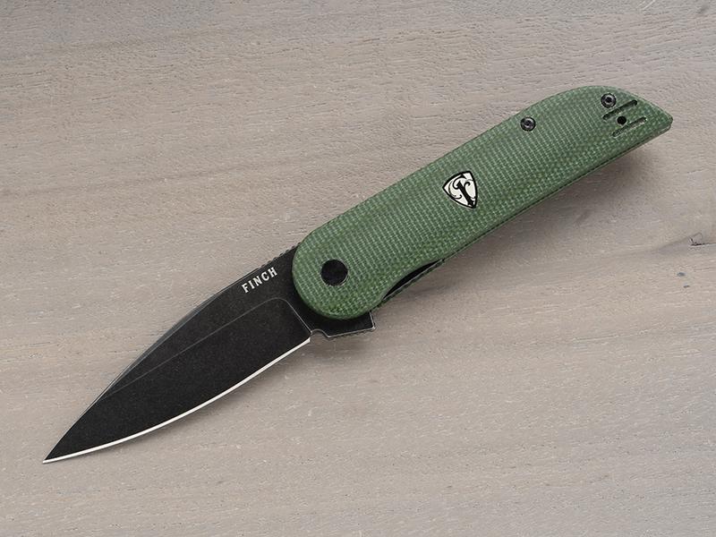 Finch Devil&#39;s Finger Green Linen Micarta