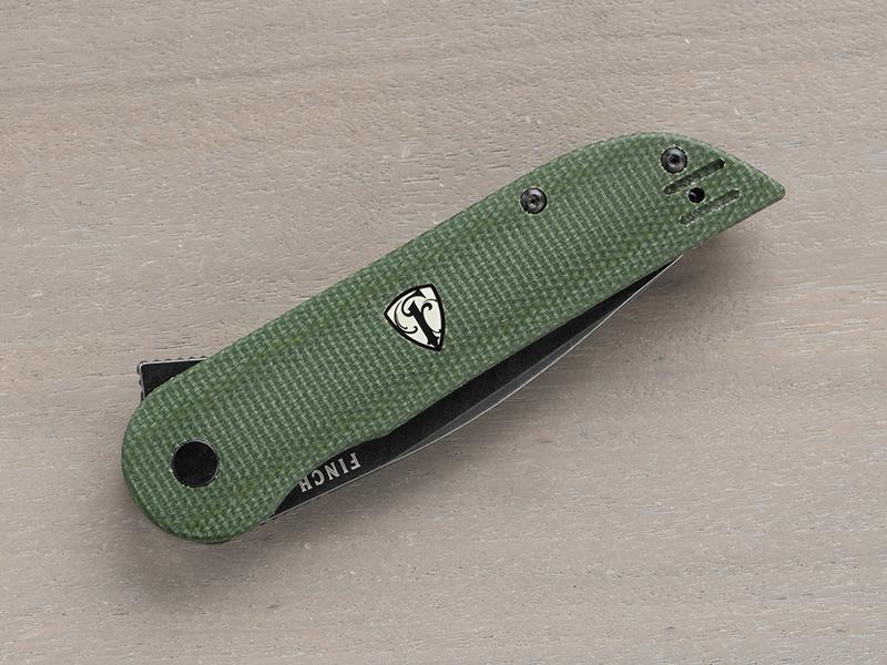 Finch Devil&#39;s Finger Green Linen Micarta