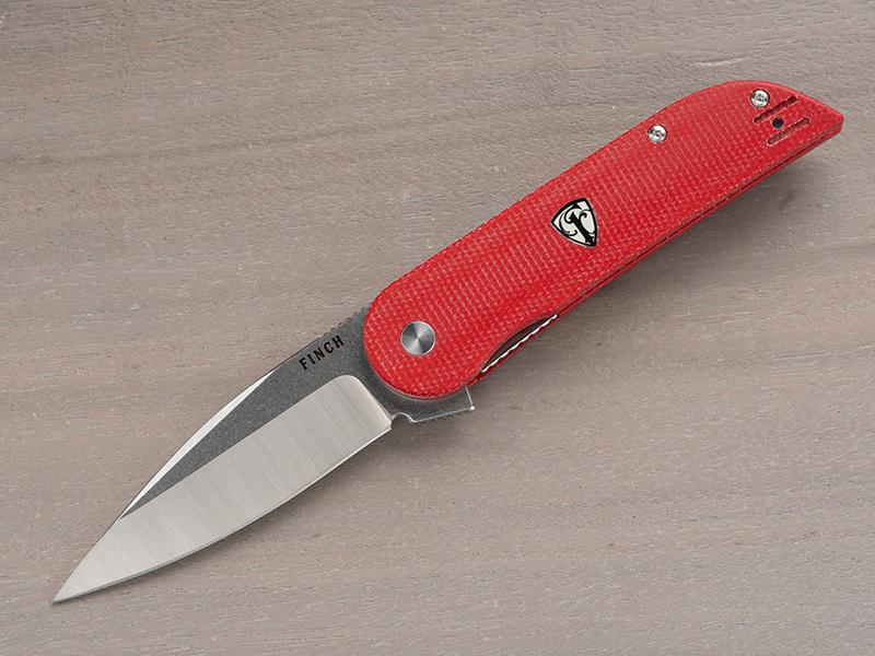 Finch Devil&#39;s Finger Red Linen Micarta